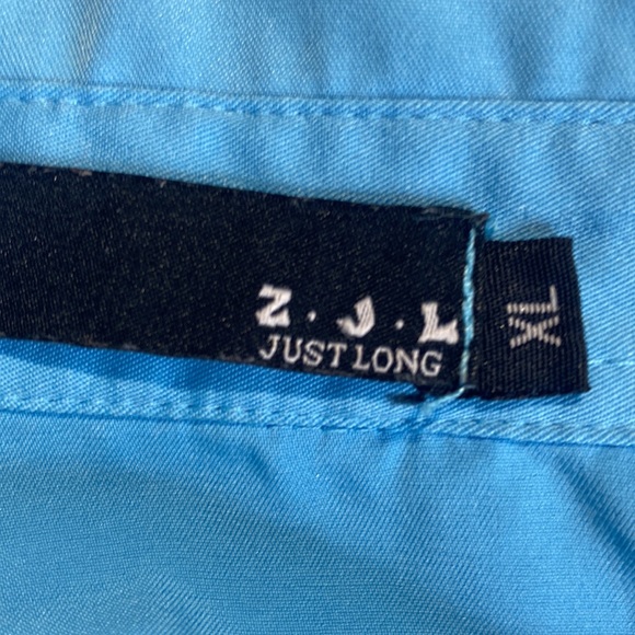 Skull Halloween shirt button down shirt long sleeves for women size XL blue - Picture 11 of 11